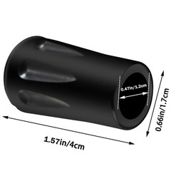 8Pcs Trekking Pole Tips Replacement Protectors, Rubber Feet for 11mm, Black