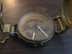 Vintage & Collectible Metal Liquid Filled LENSATIC Precision Pathfinder Compass