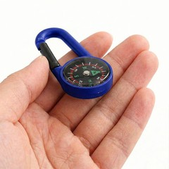 Outdoor Compass Carabiner Camping Keychain Mountain Buckle