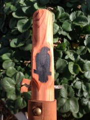 Rugged Terrain Cedar Wood Walking Stick Wooden Hiking Staffs Hand Carved