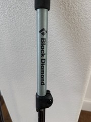 Black Diamond Hiking Trekking Poles Pair Black/Silver Adjustable Lever Lock