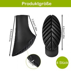 4pcs Nordic Walking Poles Rubber Buffer Nordic Walking Pads Rubber Buffer for…