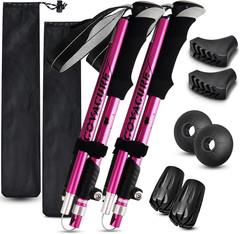 Hiking Poles Collapsible Trekking Poles – Aluminum Alloy 7075 Walking Sticks for