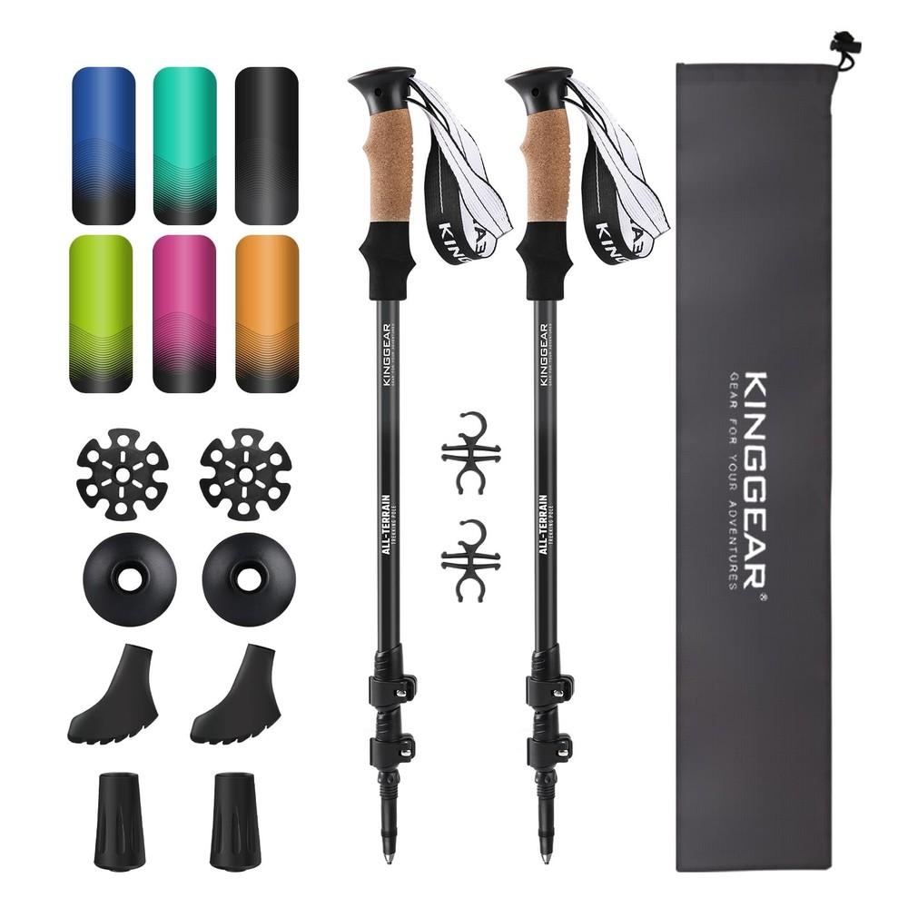 Nordic Walking Stick, TP1 Hiking Poles Retractable Lightweight 7075 Aluminum,…