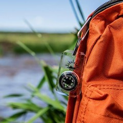 Minicomp Zipperpull Mini Compass With Split Ring | Easytoread Compass For Jacket