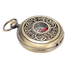 Mini Compass Portable Brass Shockproof Waterproof Outdoor Compass For Hiking New