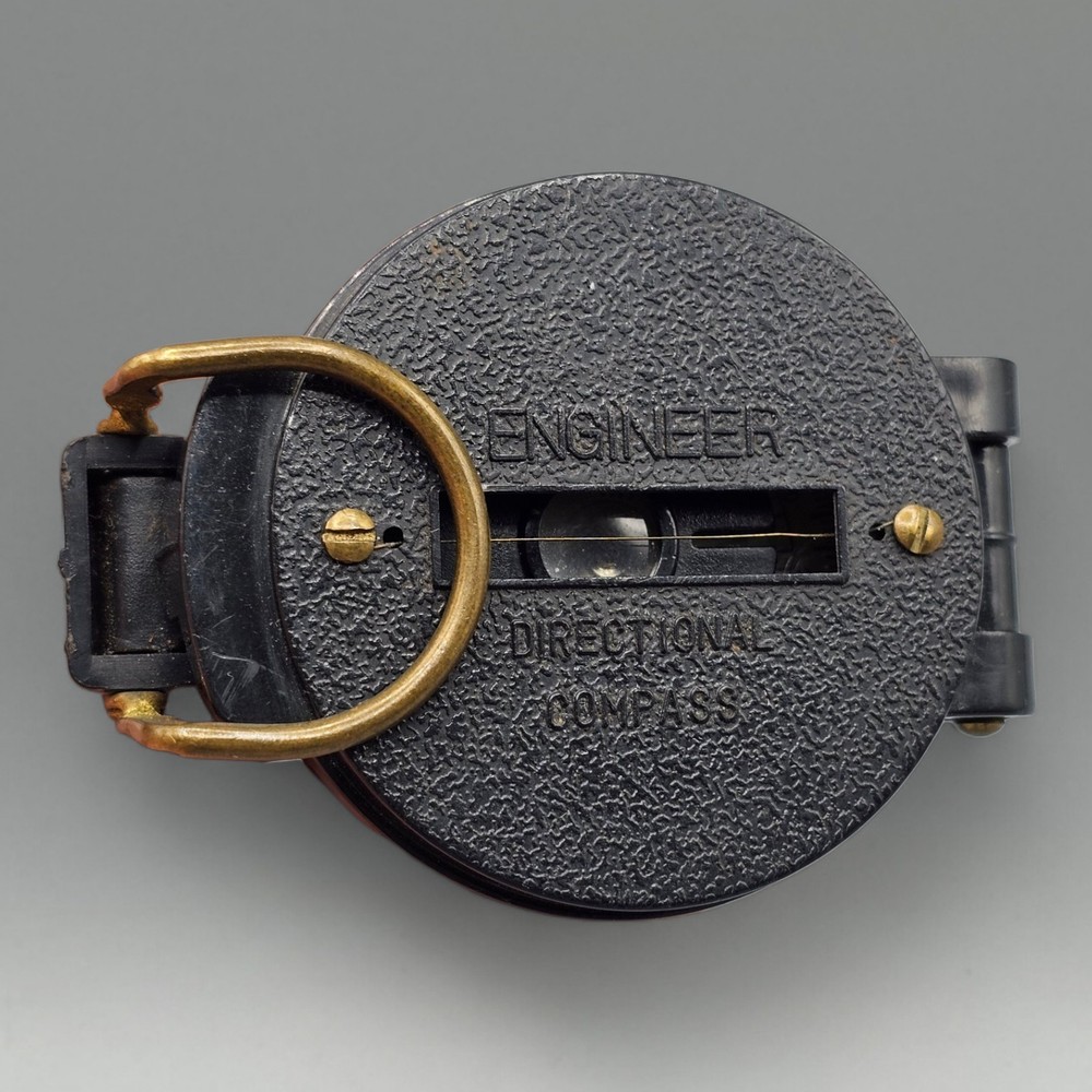 Vintage Plastic & Brass Hardware Engineer Directional Compass