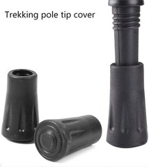 6-Pack Trekking Pole Rubber Feet Tips – Standard Fit 11mm Protection & Stability