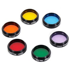 Essential 6pcs Telescope Filters for Astronomical Observation with Storage Box