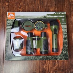 Ozark Trail 5 Piece Outdoor Adventure Set Binoculars Compass Flashlight and More