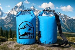 Waterproof Dry Bag, Roll-Top Floating Sack, 500D PVC for Kayaking, 5L Blue