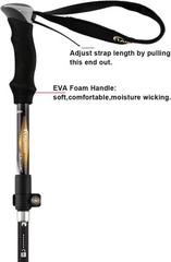 Aluminum Ultralight Collapsible Hiking Pole for Men and Women 49″
