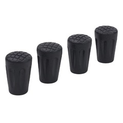 Safety Extend Lifespan Rubber Ferrules for Cane Crutch Tip Ends (4Pcs)