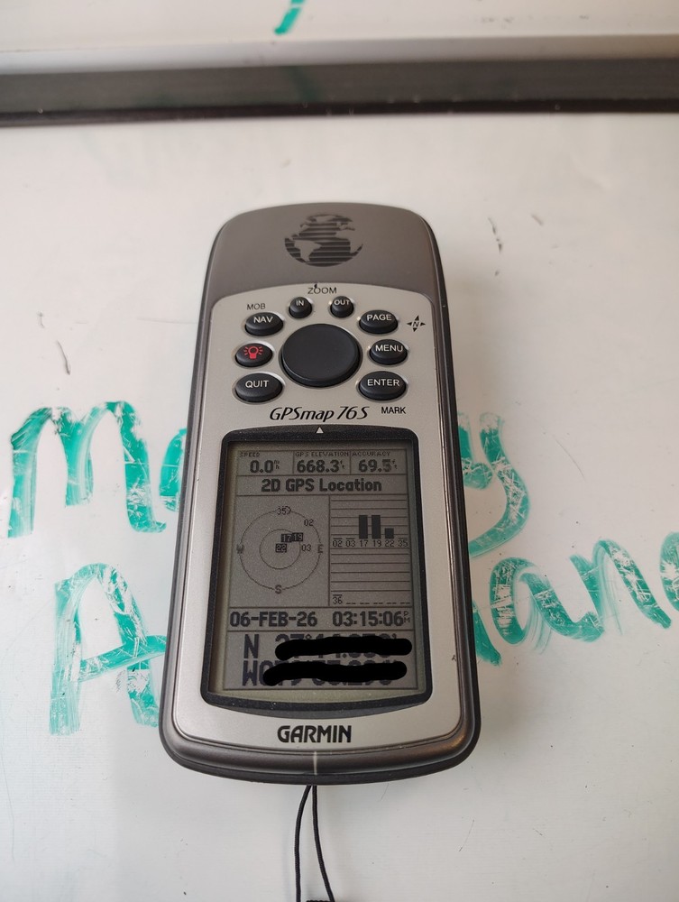 Garmin GPSMAP 76S Handheld GPS Chartplotting Receiver Only- Tested