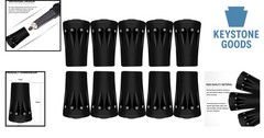 10PCS Universal Rubber Trekking Pole Tips Protectors for Hiking & Ski Poles