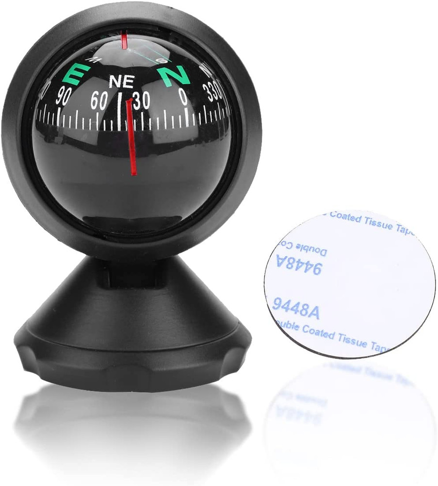 Dash Car Compass Precisely Auto Adjustable Boat Compass for Car Marine Boat Ship