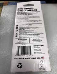 NEW BRUNTON TRUARC 3 BASEPLATE COMPASS GLOBAL NEEDLE MAP LINES MADE IN USA