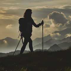 Compact 4 Trekking Poles – 6.0 Oz Ultralight, Backpacking, Thru Hiking Poles, Ad