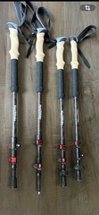4 Naturehike Climbing Stick Ultralight Outdoor collapse 2’ Trekking Pole Hiking