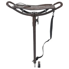 Outdoor Shooting Stick Spectator Adjustable Leather Walking Stick Fishing Stool