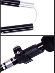 2x Trekking Poles 4-section Foldable Walking Hiking Sticks Anti-shock 7075 Alum