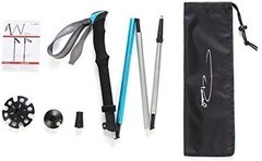 Folding 7075 Aluminum Alloy Travel Walking Hiking Trekking Pole, 1 Pack, Lake