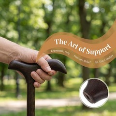 T-Shaped Cane Handle – Wooden Replacement Grip for Walking Sticks & Trekking