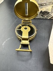 VINTAGE Lensatic Engineer Compass Your Direction Protector Original Box Parts 📦