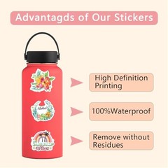 Stickers, 55PCS Funny Tropic Graffiti Pack Waterproof Vinyl Decals for Tropical