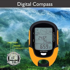 Waterproof Handheld GPS Altimeter Tracker with Mini Torch, Barometer, Thermomete