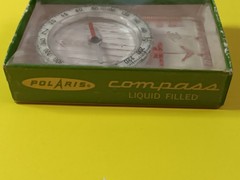 SILVA POLARIS HIKING LIQUID FILLED COMPASS SWEDISH MADE W/ BOX