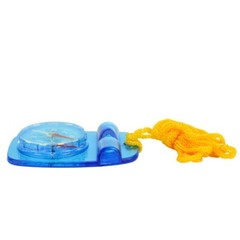 Skywalker Lanyard Compass with Safety Whistle (Blue Compass with Orange Lanyard)