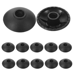 12Pcs Durable Round Trekking Pole Basket Replacement for Hiking Sticks Black
