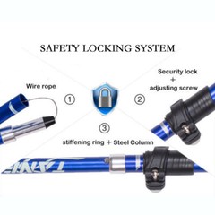 1PC Sports Trekking Poles Aluminum 7075 Hiking Poles Walking Sticks Alpenstock