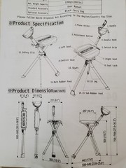 STEP2GOLD Ta-Da Chair Series 2 PRO, Walking Stick, Cane w/Seat ~ NEW – NO BOX!!