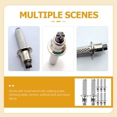 8Pcs Tungsten Steel Hiking Pole Tips Durable Replacement for Trekking