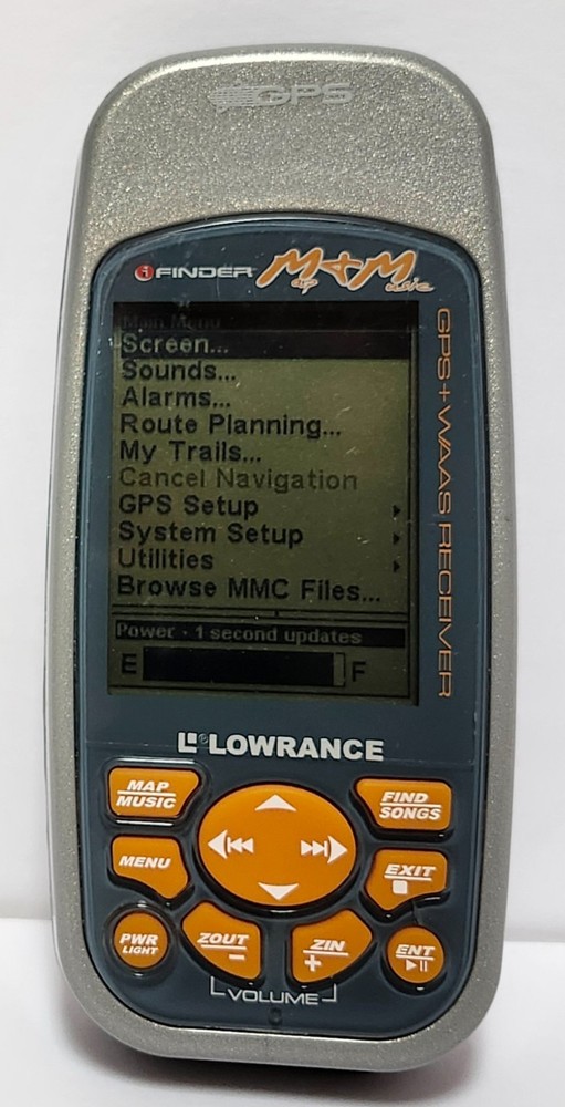 Lowrance iFinder Map & Music Personal GPS Tested Working