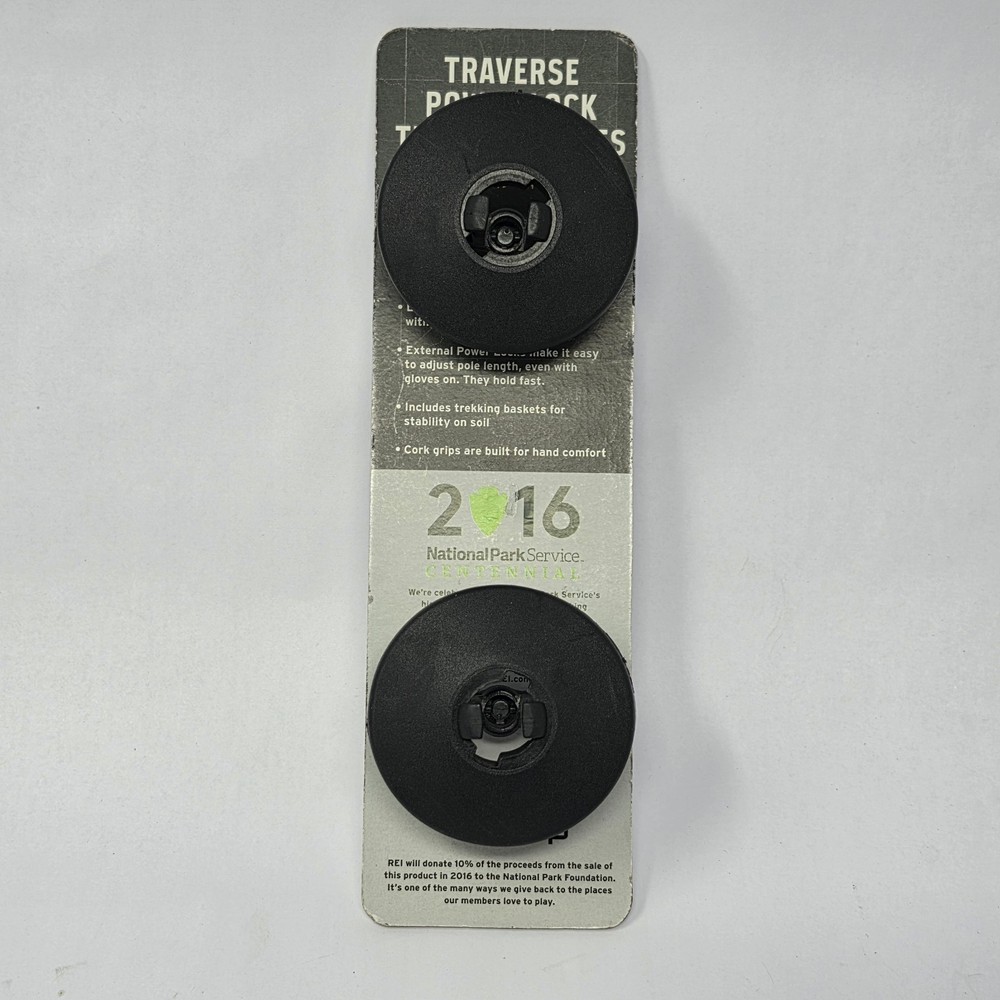 Replacement Baskets For REI Traverse Power Lock Trekking Poles Set Pair New
