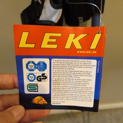 LEKI Walking Stick Nordic Instructor Fully Adjustable Walking Pole Light Blue