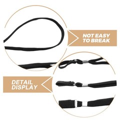 6Pcs Hiking Rope Black Fiber Strong Lanyard for Walking Stick Outdoor Use