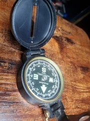 Vintage Precise Pathfinder Engineer Lensatic Compass. Made In Japan.