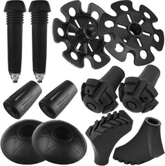 Hiking Pole Tips, Walking Stick Rubber Tips Trekking Poles 6Pcs Replacement