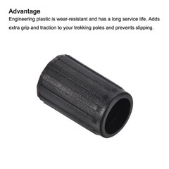 2Pcs 14mm Trekking Pole Tips Accessories Walking Stick Protector Replacement