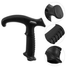 Cane Handle Grip Replacement T-Handle Walking Cane Grip Offset Plastic