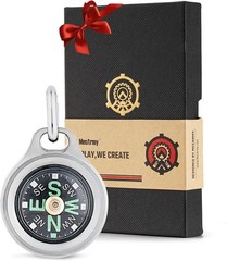 Glow in the Dark Brass Compass Lightweight Handheld Gift for Adventure Lovers