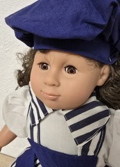 Doll Vinyl Doll Simba 46cm Sleep Eyes Maritime Vintage Excellent Condition