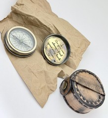 So You Can Always Find Your Way Back Home – Luxury Engraved Brass Pocket Comp…