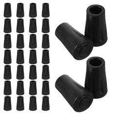 30 Pcs Tips of Trekking Poles Replacement Cane Round Rubber Feet Accessories
