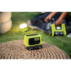 ONE+ 18V Cordless 3-Tool Campers Kit with Area Light, Bluetooth Speaker, 4 In. C