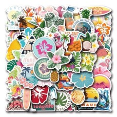Stickers, 55PCS Funny Tropic Graffiti Pack Waterproof Vinyl Decals for Tropical